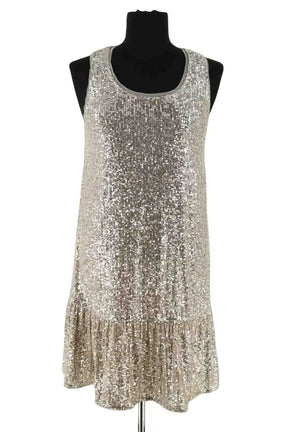 Robe Liu Jo Doré en Synthétique, taille L - Seconde Main