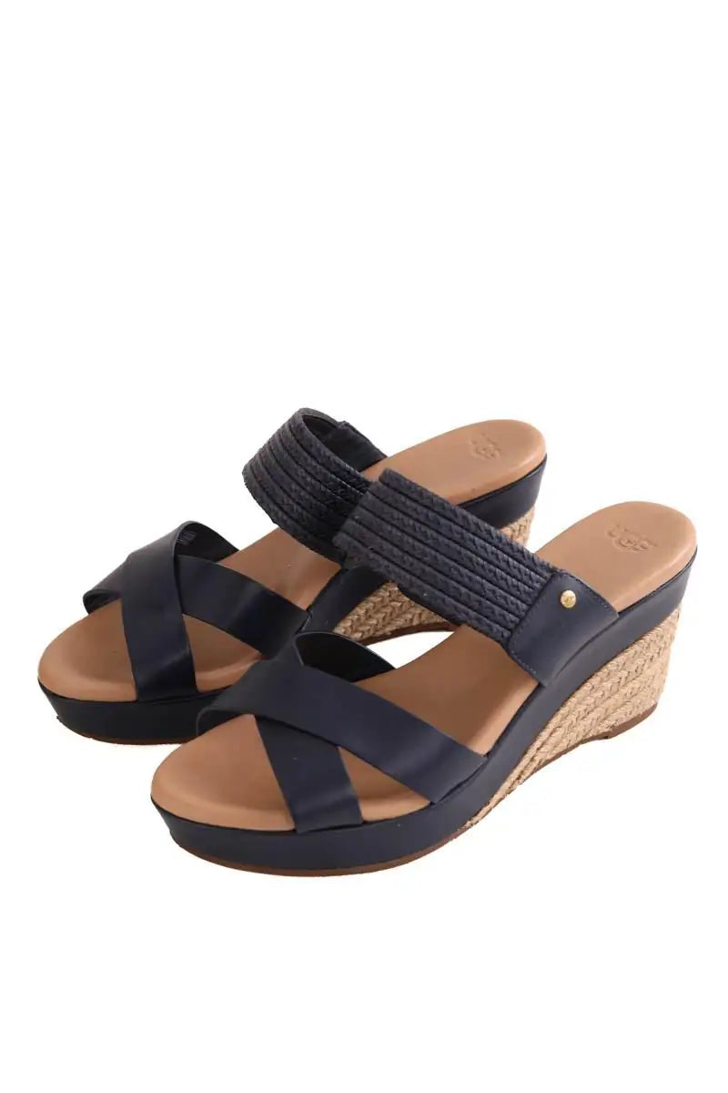 Sandales Ugg Bleu en Cuir