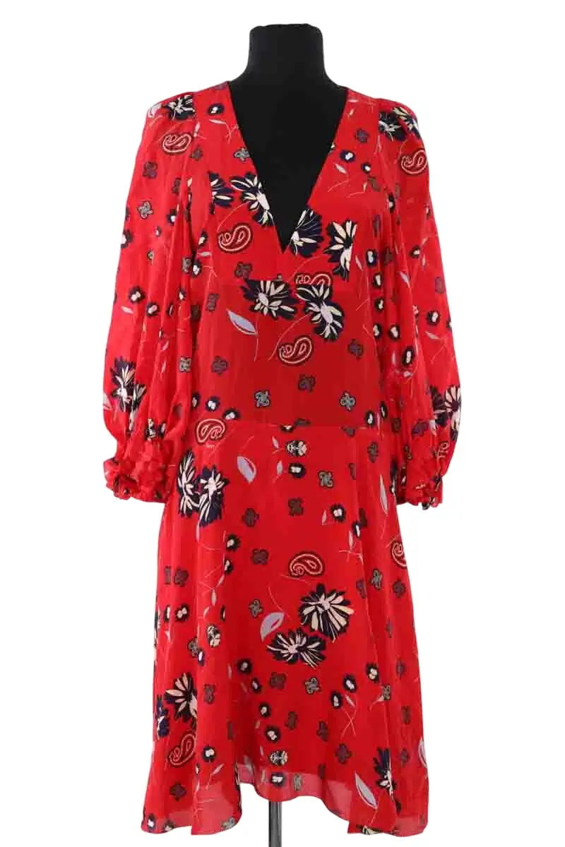 Robe Zadig & Voltaire Rouge en Soie, taille XS - Seconde Main