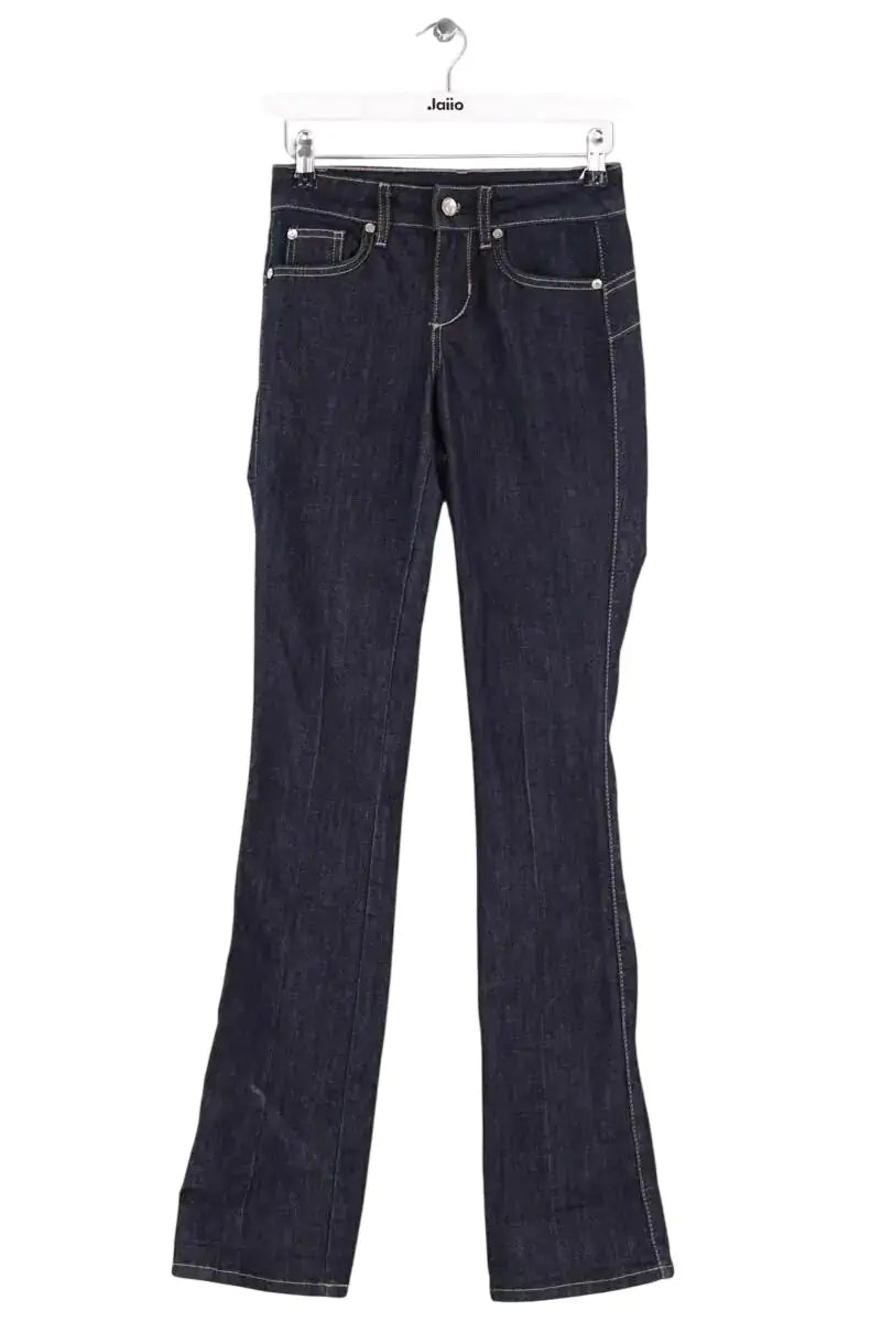 Jean droit Liu Jo Bleu en Coton, taille XS - Seconde Main