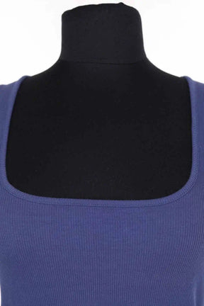 Top Sézane Bleu en Coton