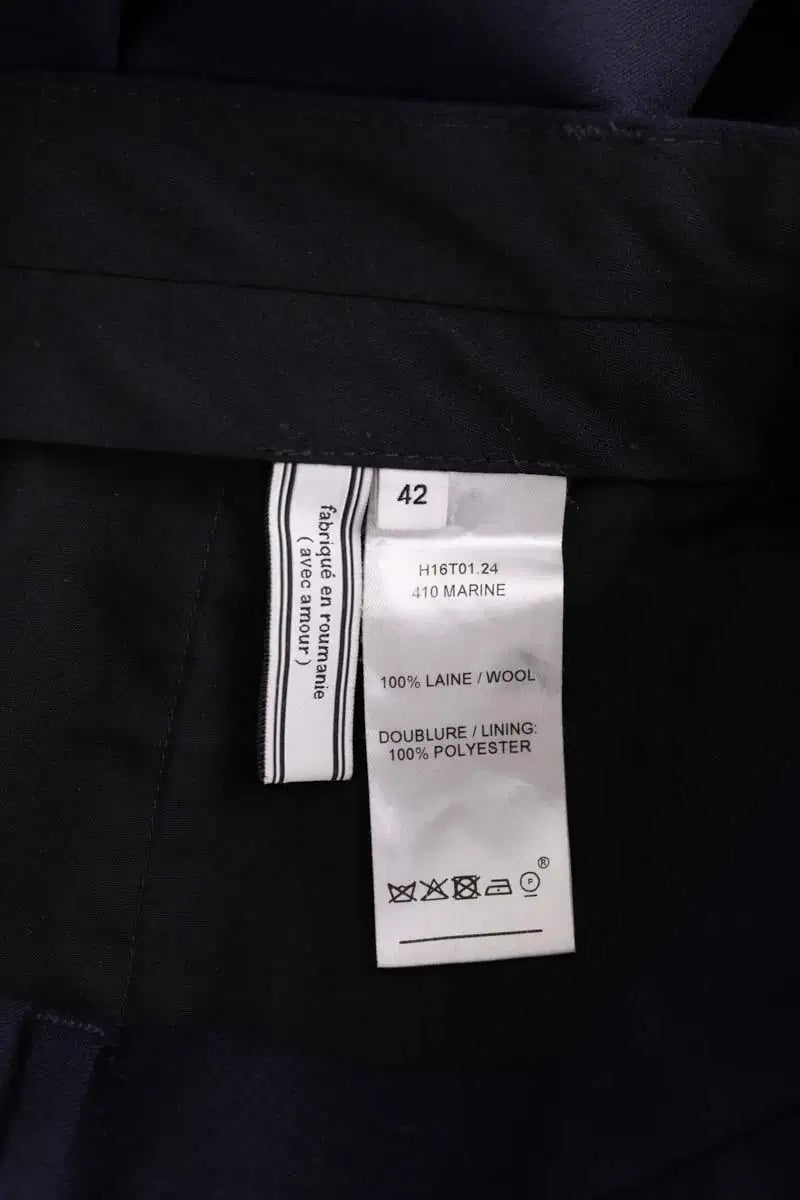 Pantalon droit Ami Bleu en Coton