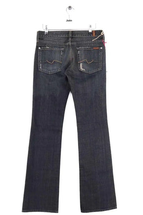 Jean 7 For All Mankind Bleu en Coton