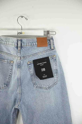Jean Anine Bing Bleu en Coton