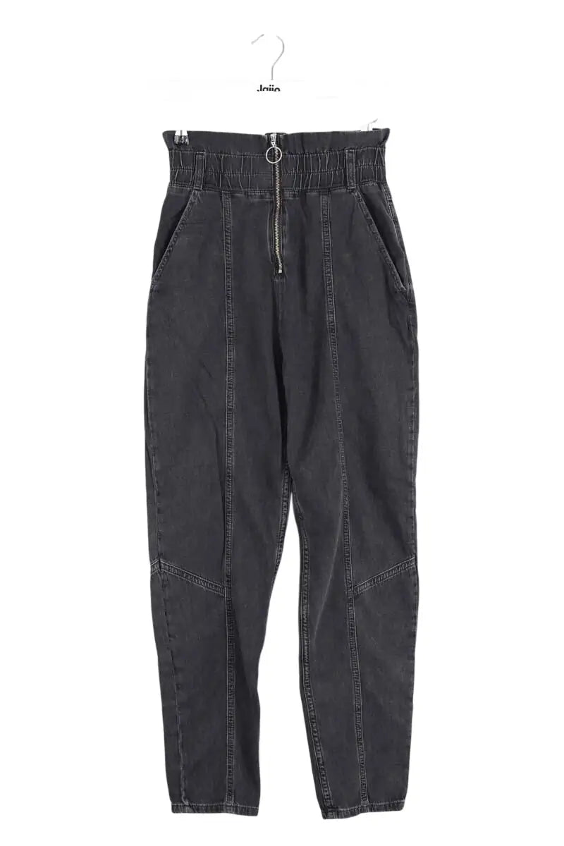 Jean Bash Noir en Coton, taille XS - Seconde Main