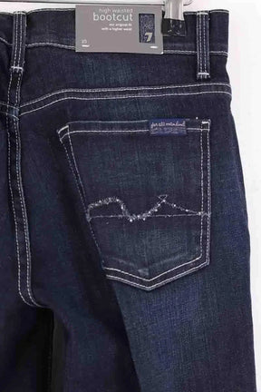 Jean bootcut 7 For All Mankind Bleu en Coton