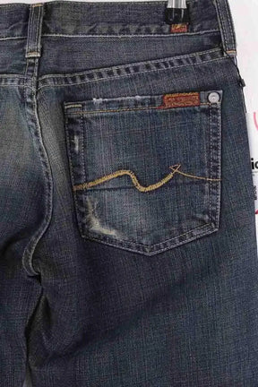 Jean bootcut 7 For All Mankind Bleu en Coton