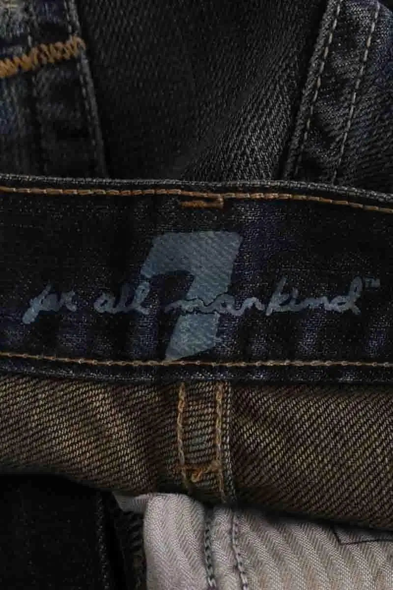 Jean bootcut 7 For All Mankind Bleu en Coton