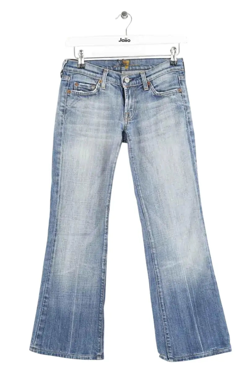 Jean bootcut 7 For All Mankind Bleu en Coton, taille XS - Seconde Main
