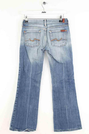 Jean bootcut 7 For All Mankind Bleu en Coton