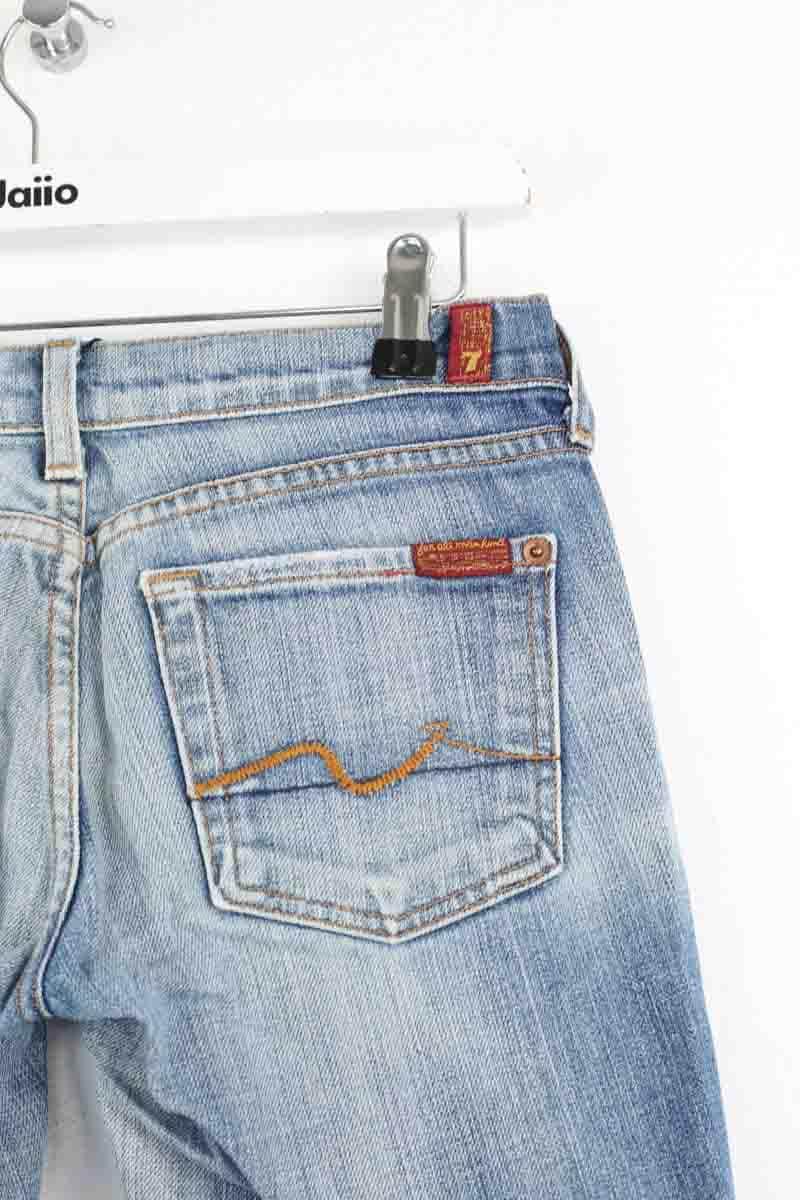 Jean bootcut 7 For All Mankind Bleu en Coton