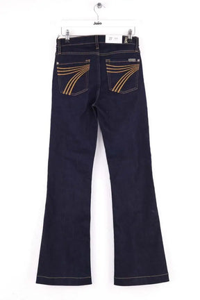Jean bootcut 7 For All Mankind Marine en Coton