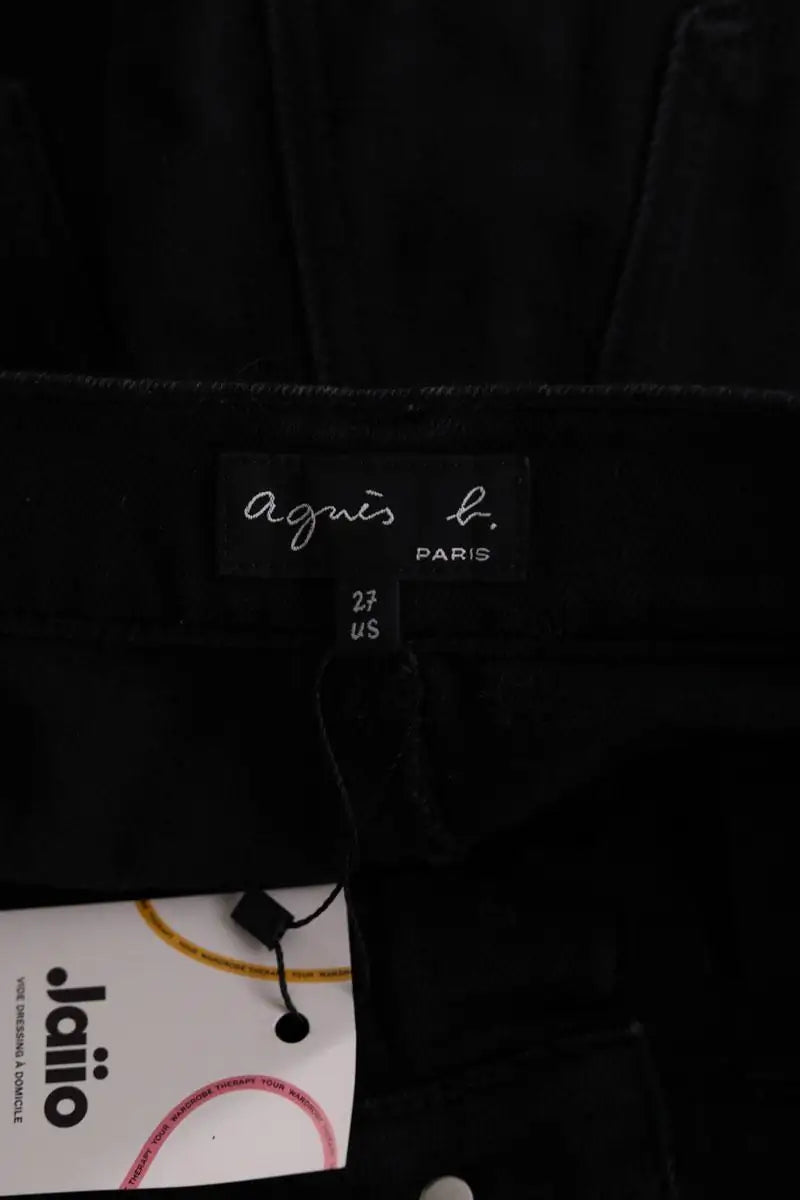 Jean bootcut Agnès B. Noir en Coton