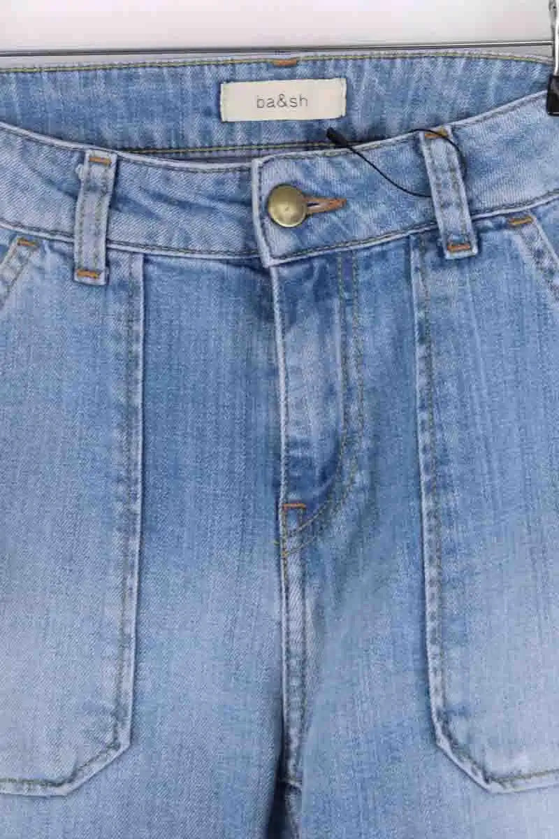 Jean bootcut Ba&Sh Bleu en Coton