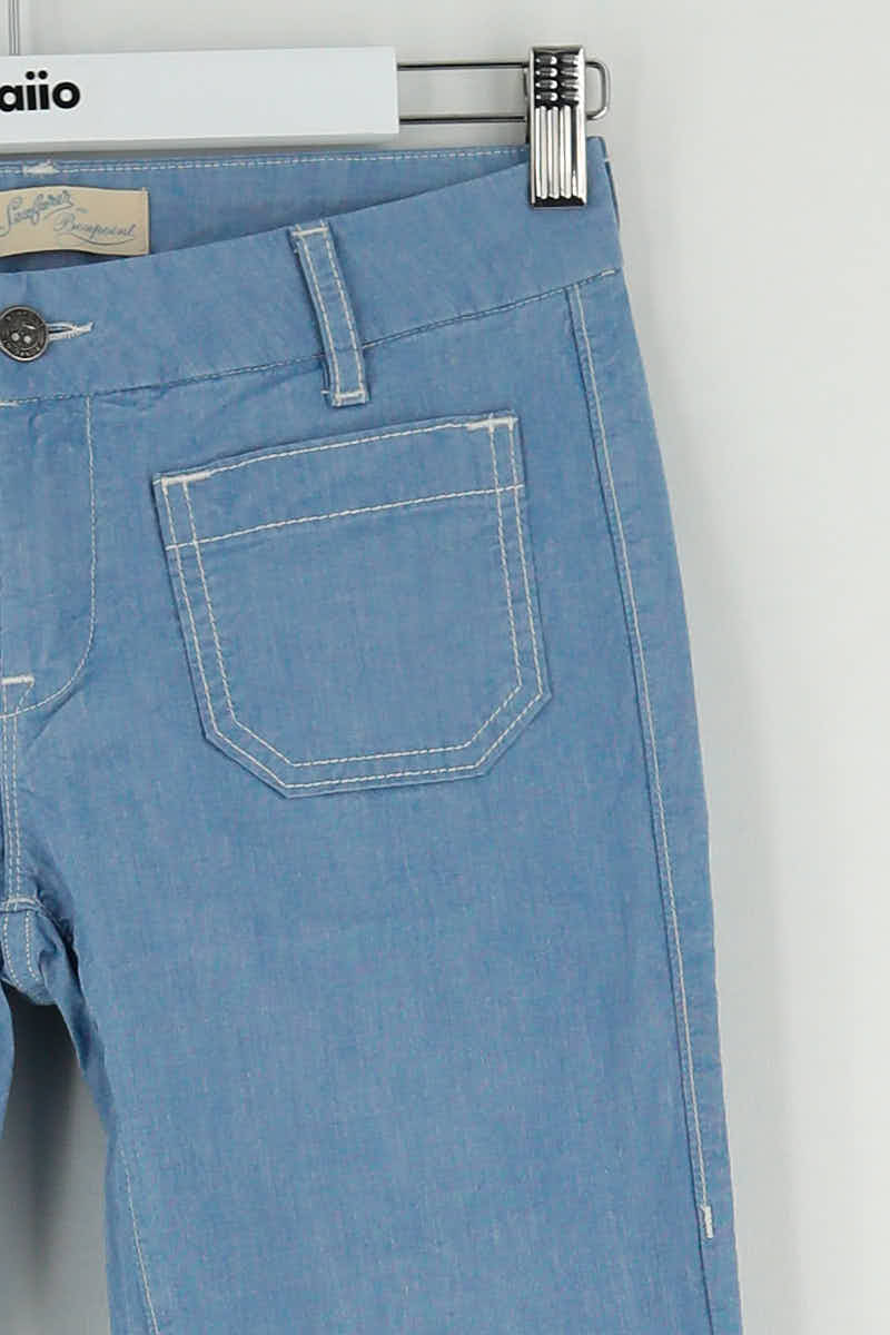 Jean bootcut Bonpoint Bleu en Coton