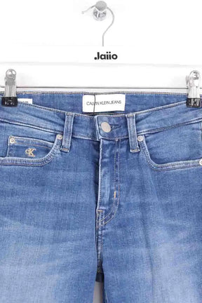 Jean bootcut Calvin Klein Mid rise cropped flare Bleu en Coton