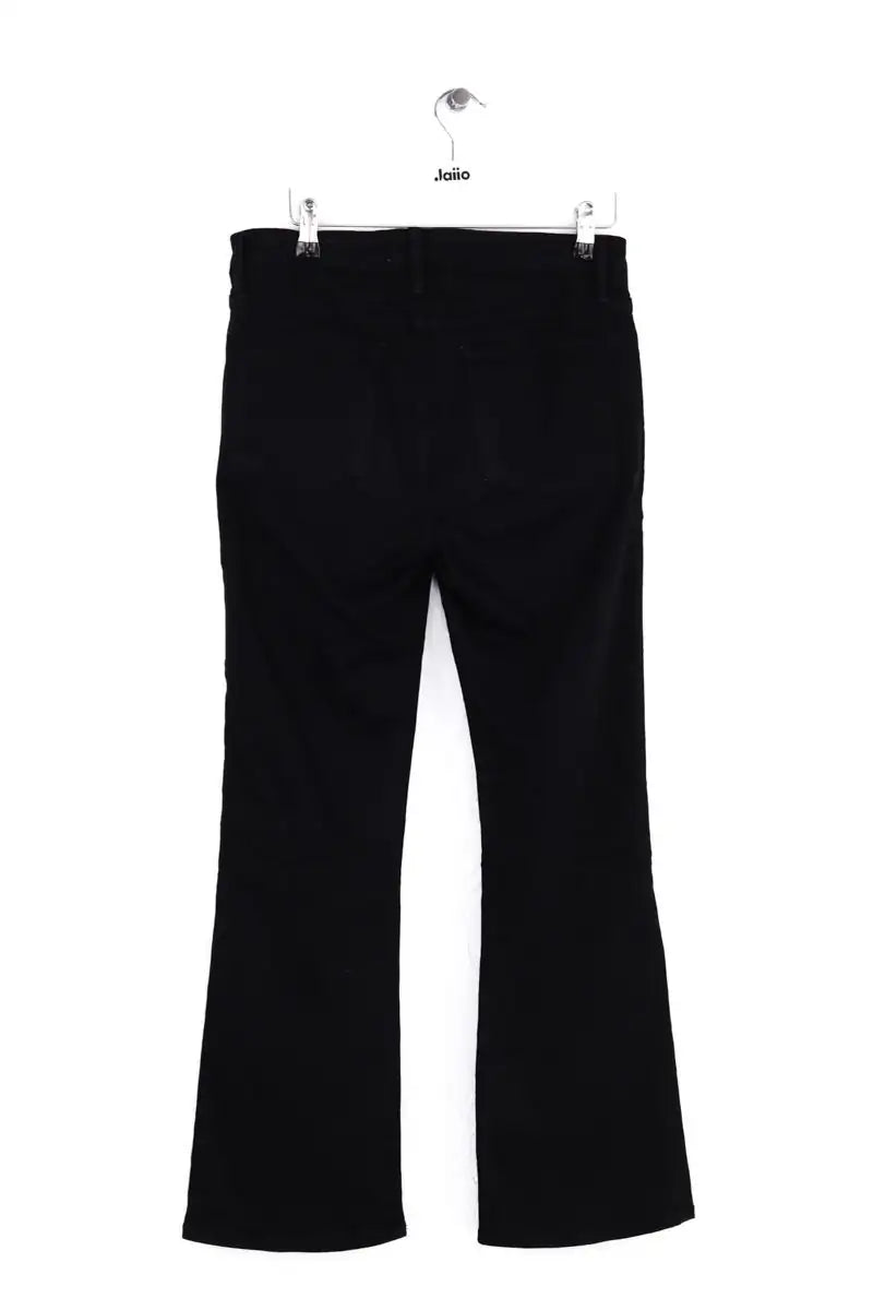 Jean bootcut Frame Le crop mini boot Noir en Coton