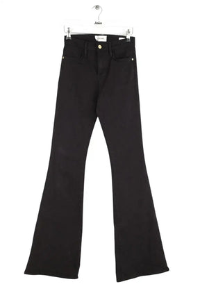 Jean bootcut Frame Le high flare Noir en Coton, taille S - Seconde Main