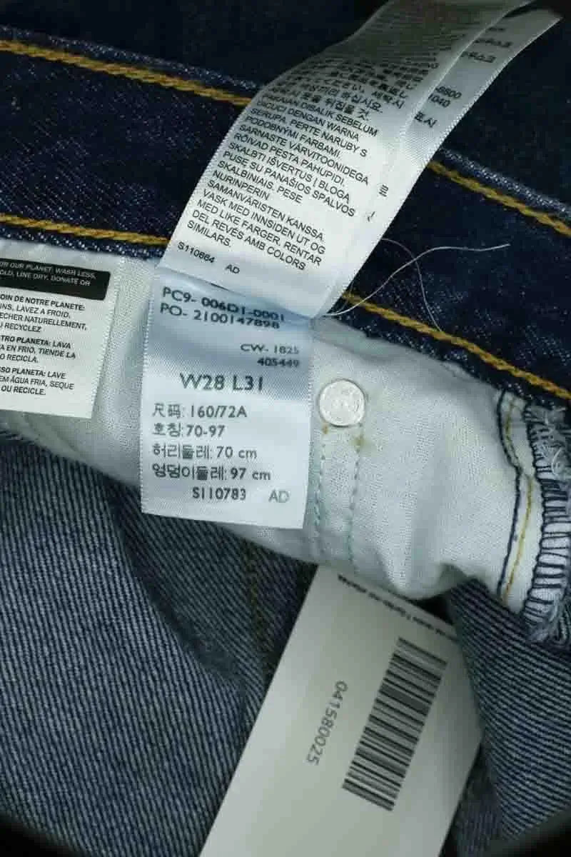 Jean bootcut Levi's Middy loose boot Bleu en Coton