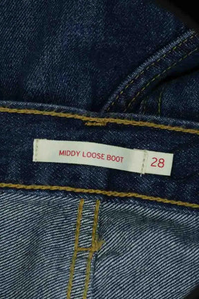 Jean bootcut Levi's Middy loose boot Bleu en Coton