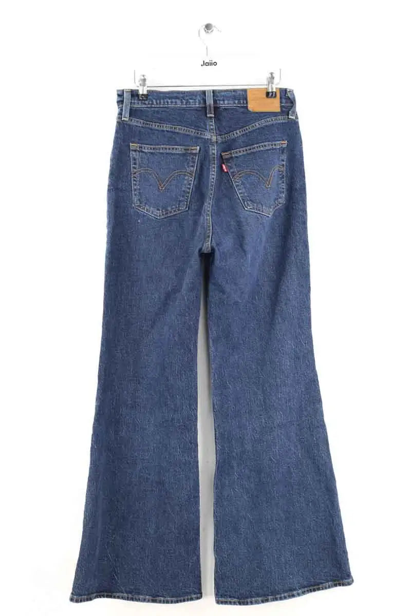 Jean bootcut Levi's Ribcage bell Bleu en Coton