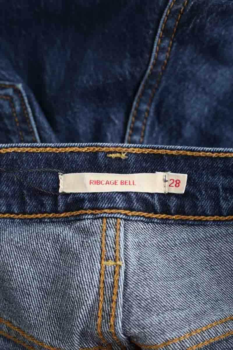 Jean bootcut Levi's Ribcage bell Bleu en Coton