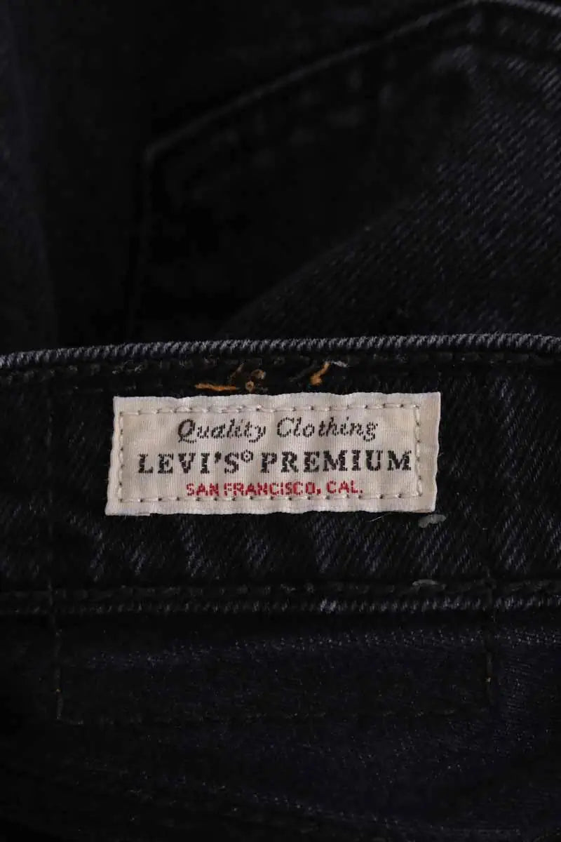 Jean bootcut Levi's Ribcage boot Noir en Coton