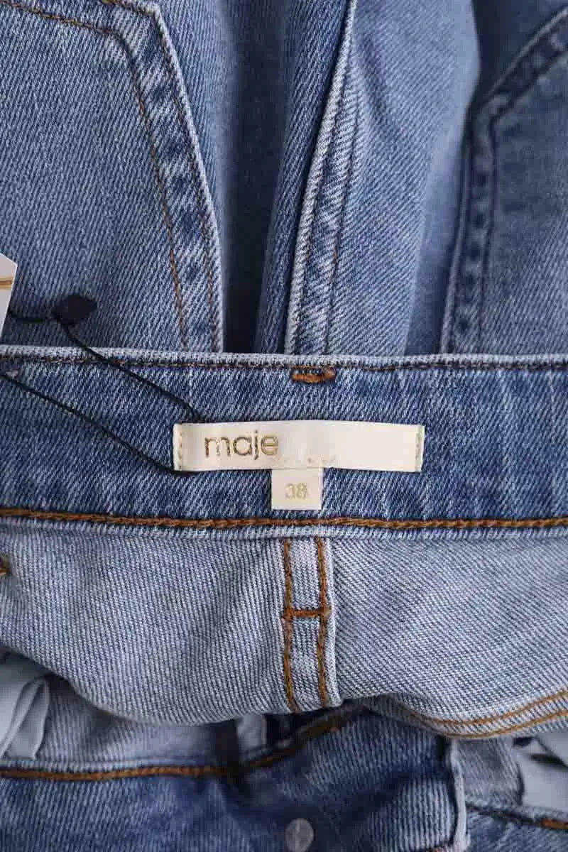 Jean bootcut Maje Bleu en Coton