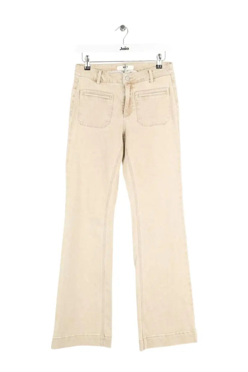 Jean bootcut Mkt Studio Beige en Coton, taille M - Seconde Main