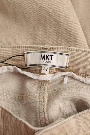 Jean bootcut Mkt Studio Beige en Coton