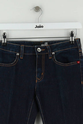 Jean bootcut Moschino Marine en Coton