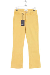 Jean bootcut Paige Crop flare Jaune en Coton, taille XS - Seconde Main