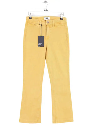 Jean bootcut Paige Crop flare Jaune en Coton, taille XS - Seconde Main