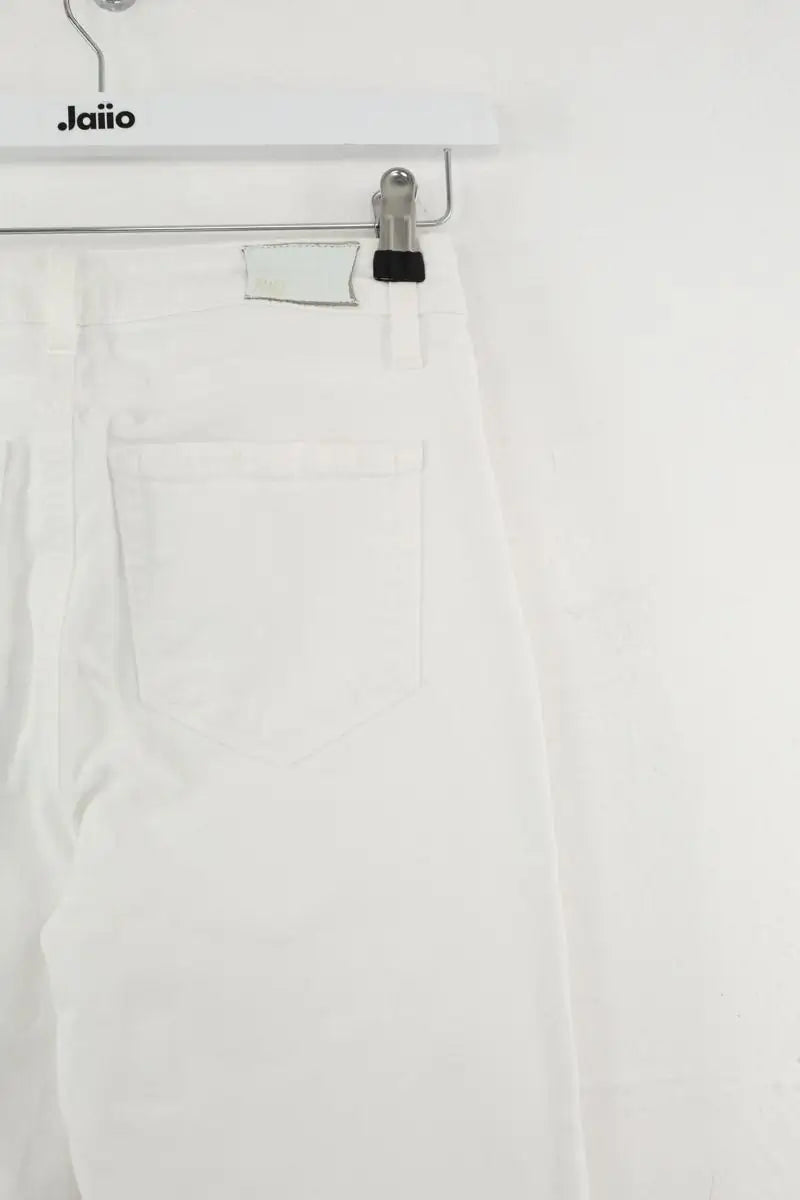 Jean bootcut Paige Genevieve Blanc en Coton