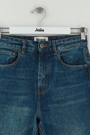 Jean bootcut Rouje Bleu en Coton