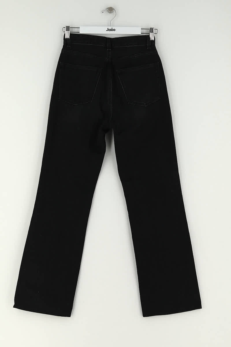 Jean bootcut Rouje Noir en Coton