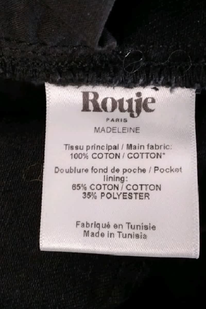Jean bootcut Rouje Noir en Coton
