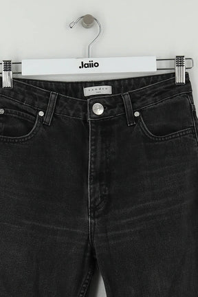 Jean bootcut Sandro Noir en Coton