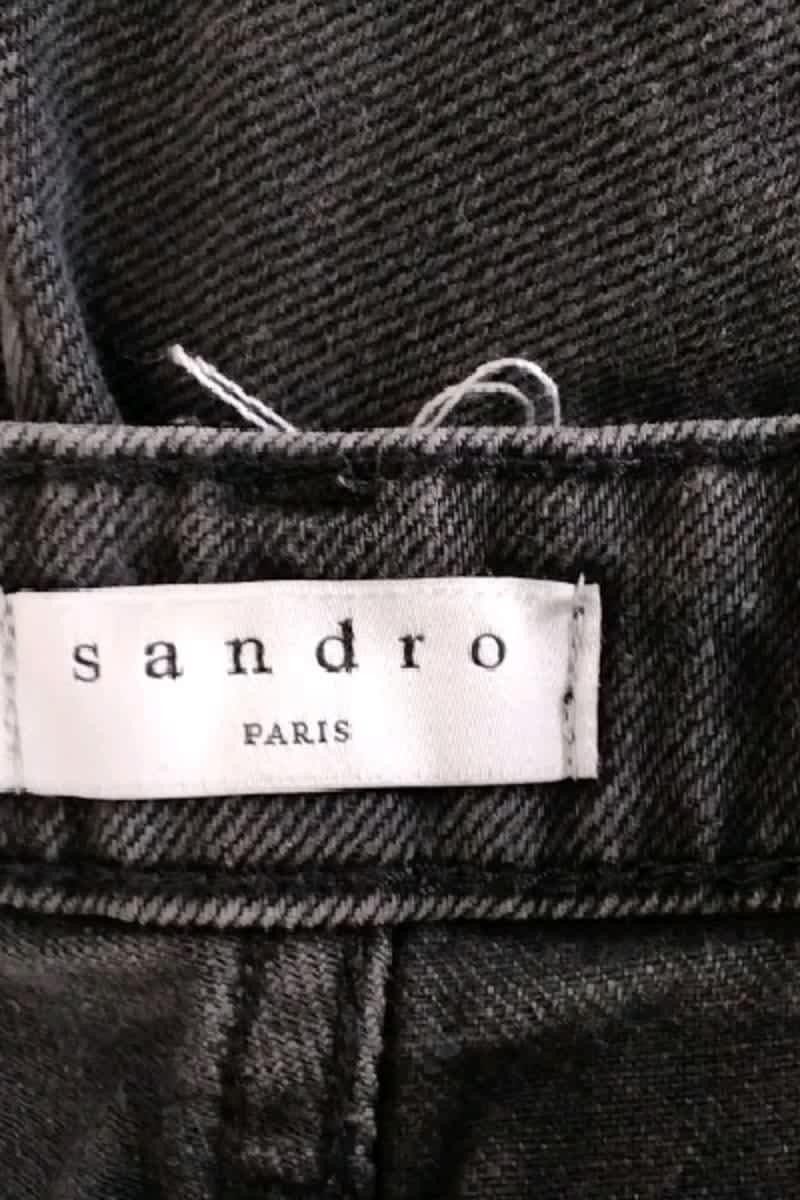 Jean bootcut Sandro Noir en Coton