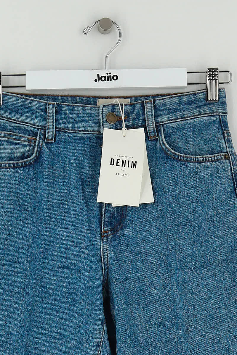 Jean bootcut Sézane Bleu en Coton