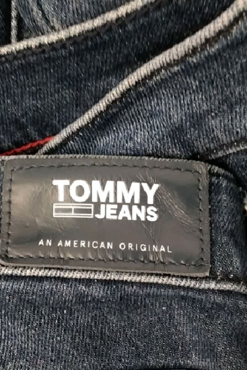 Jean bootcut Tommy Hilfiger Bleu en Coton