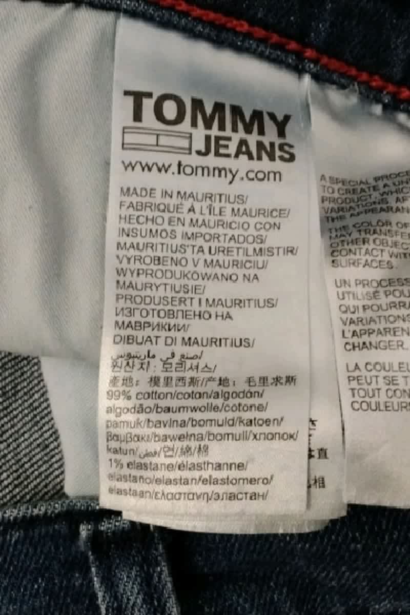 Jean bootcut Tommy Hilfiger Bleu en Coton