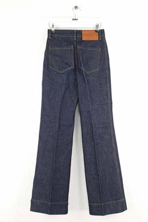 Jean bootcut Victoria Beckham High rise wide leg Alina Bleu en Coton