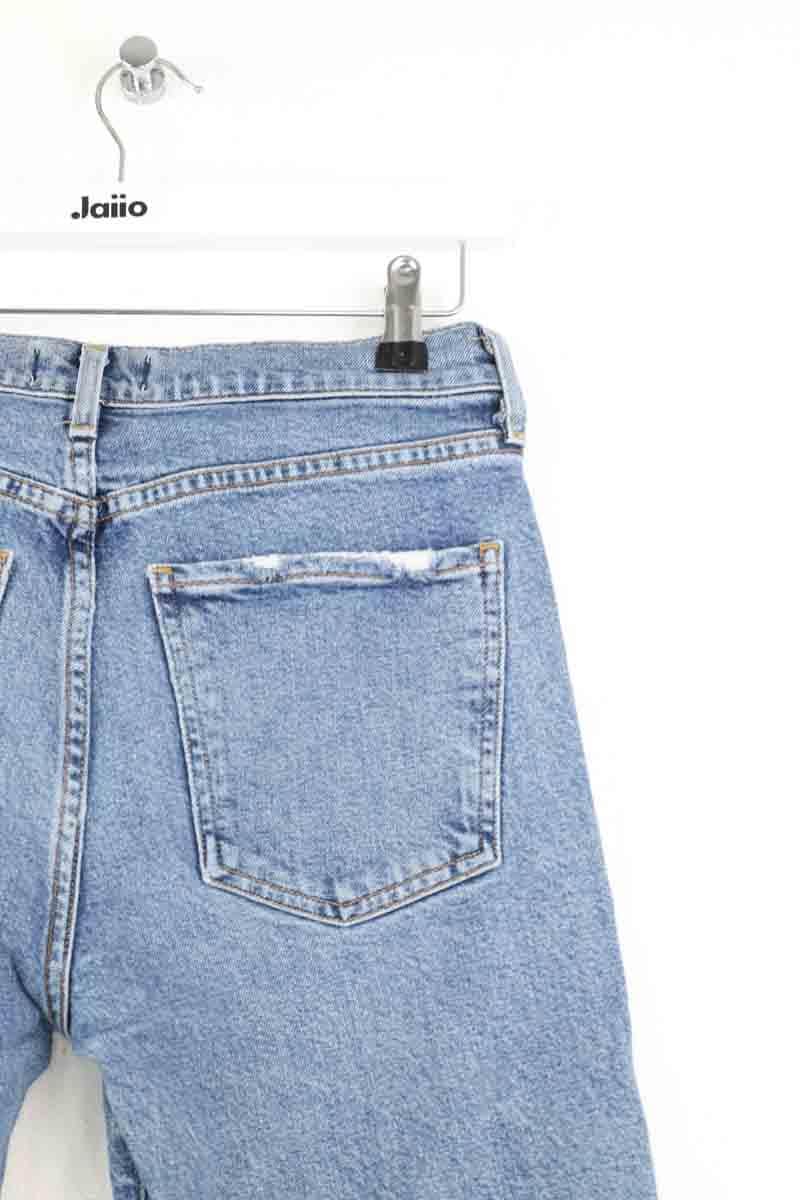 Jean boyfriend Agolde Bleu en Coton