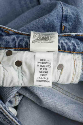 Jean boyfriend Agolde Bleu en Coton