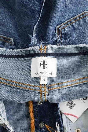Jean boyfriend Anine Bing Marine en Coton