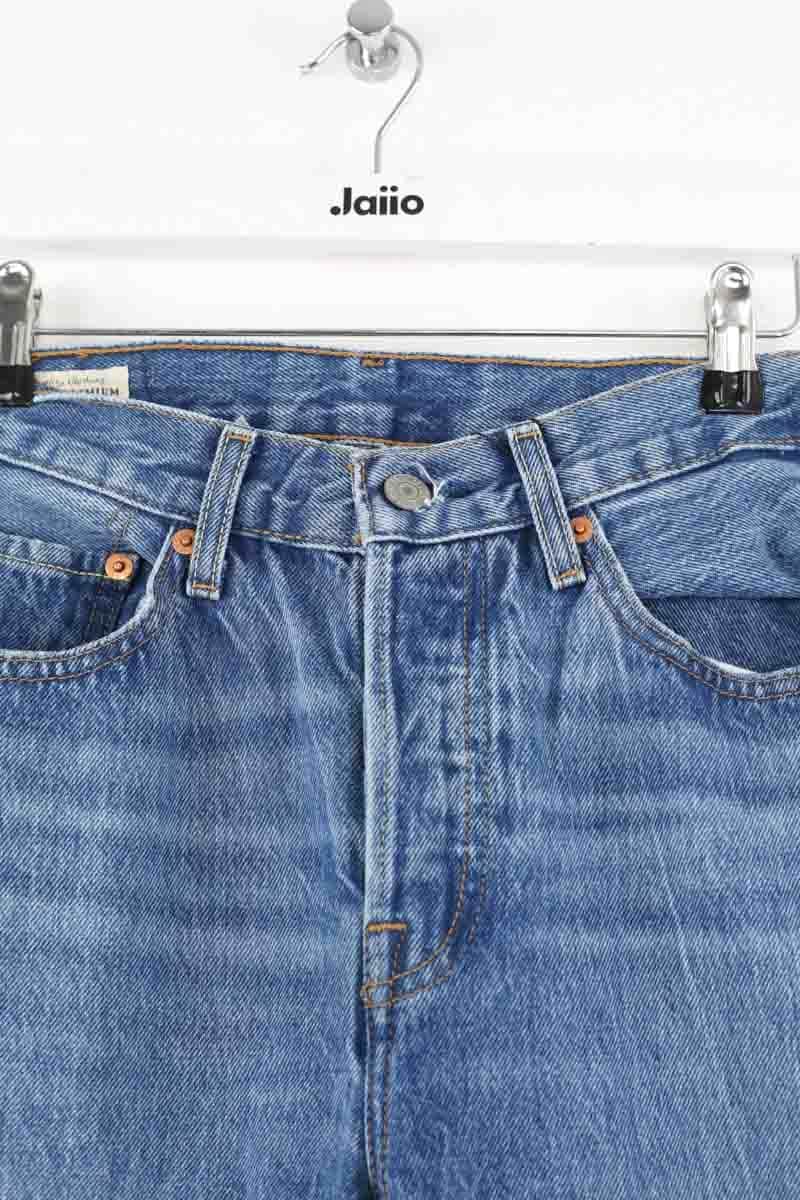 Jean boyfriend Levi's Bleu en Coton