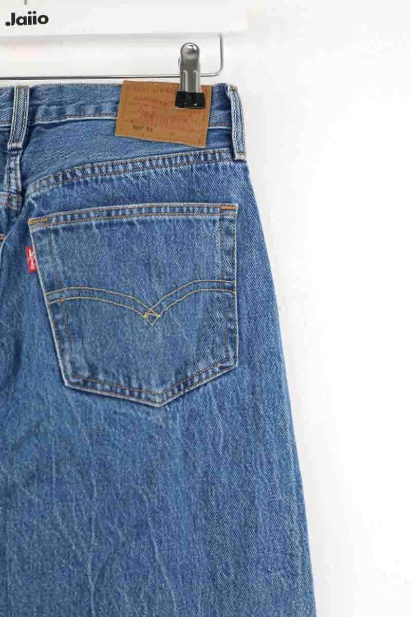 Jean boyfriend Levi's Bleu en Coton