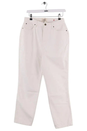 Jean boyfriend Sézane Blanc en Coton, taille XL - Seconde Main
