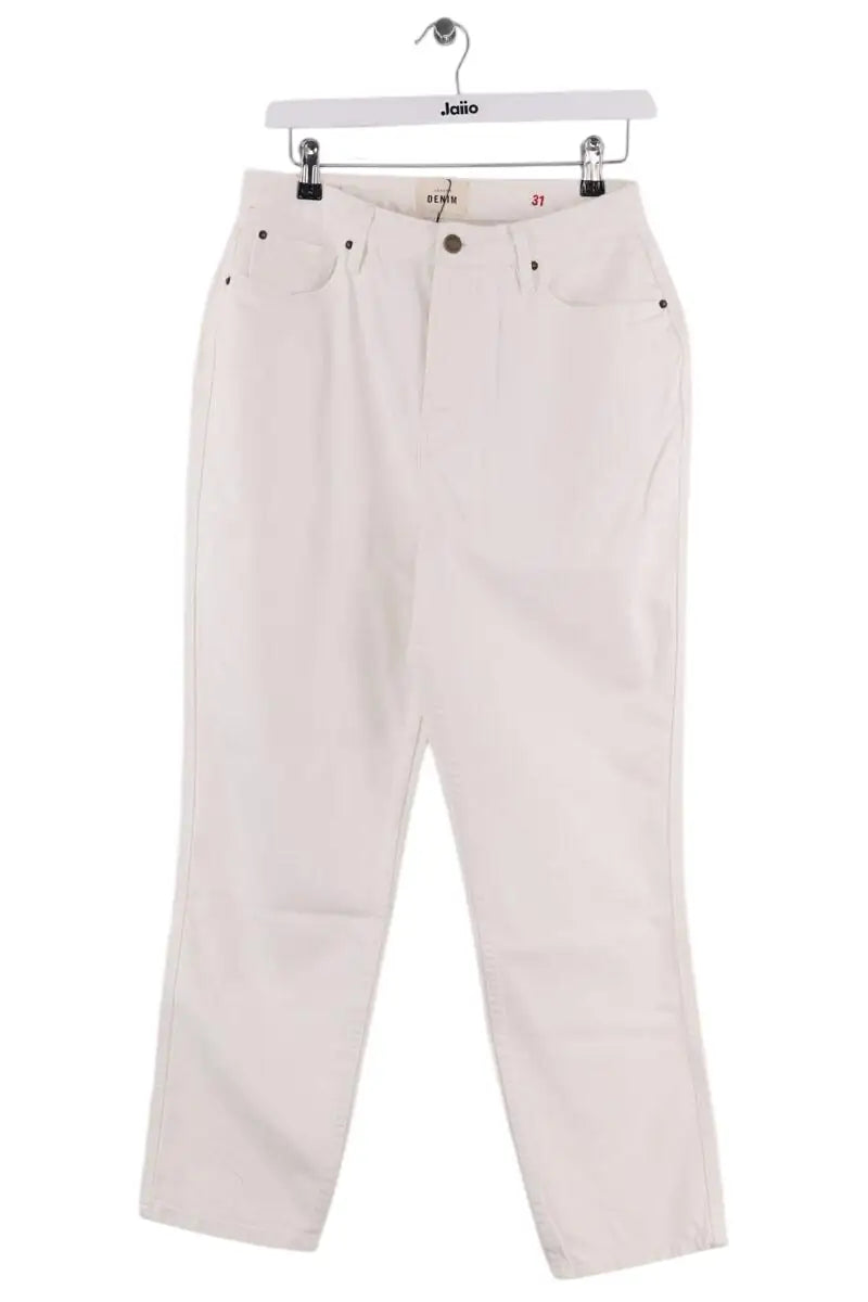 Jean boyfriend Sézane Blanc en Coton, taille XL - Seconde Main